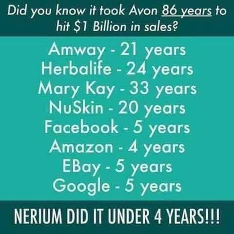 🌸This post is not to diminish any of the amazing companies listed below but simply to point out the extremely rapid growth of Nerium, largely because of its phenomenal products.
🌸In fact, in 2015 Nerium was named #1 in Co