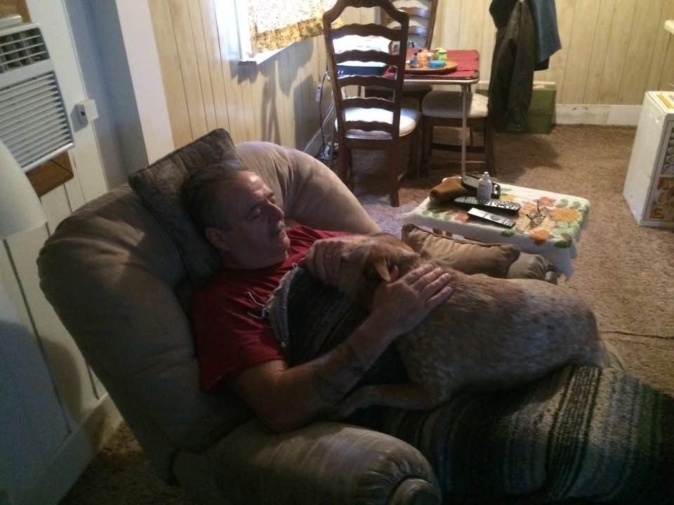 This is what dogs do when your sick.
