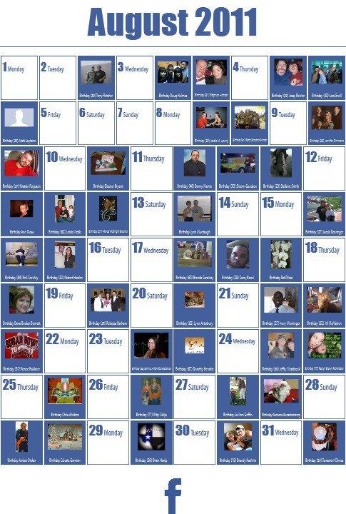 Suzanne Westbrook's album, 2011 Calendar