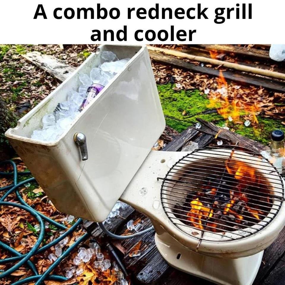I like cooking outside, too