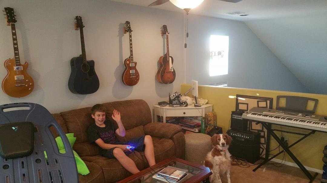 Our music room...