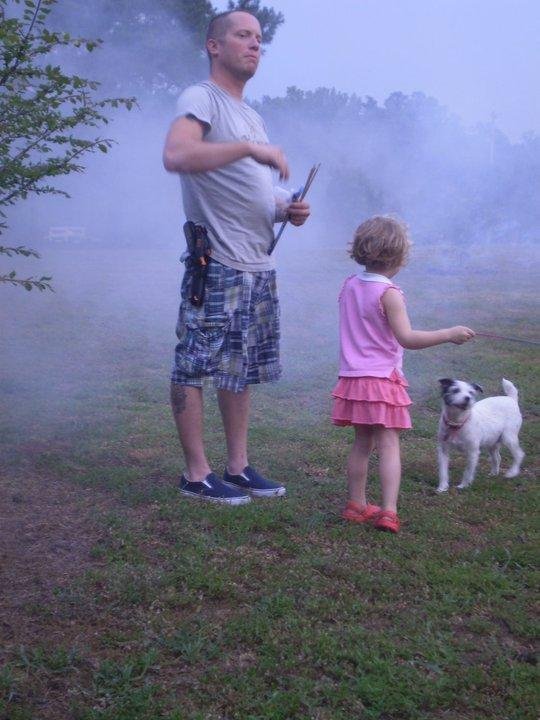 Dad, Ava & Caz