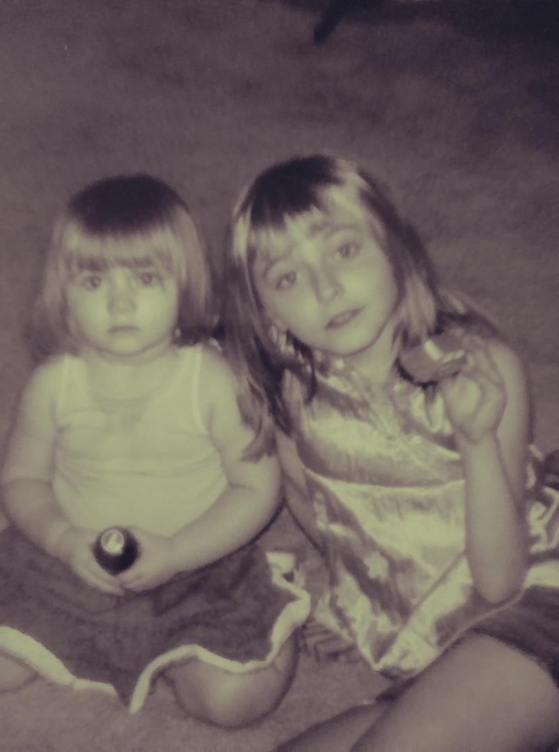 When my granddaughters were wee little girls (Charissa Hayes & Bella Banks).