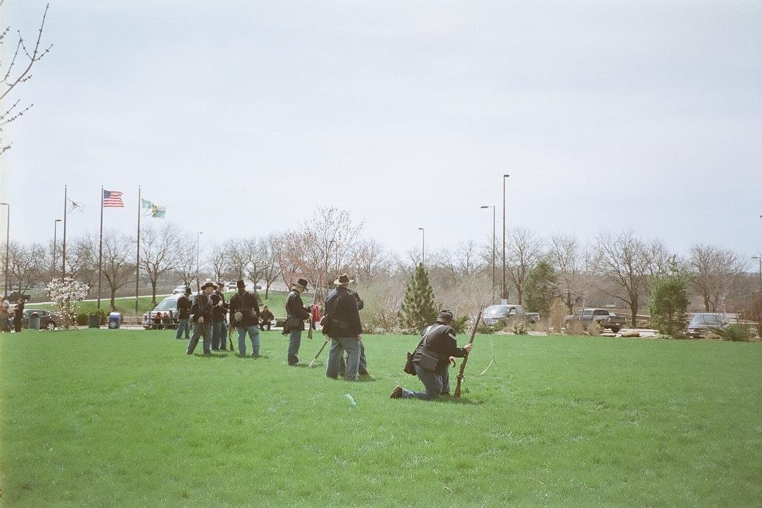 This was taken at a Civil War reenactment in Marseilles, IL. Had a great time, despite the chilly wind that day.