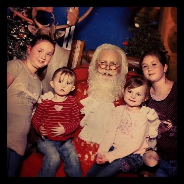 My four Christmas Angels, they bring love and joy to their PawPaw. Love u all