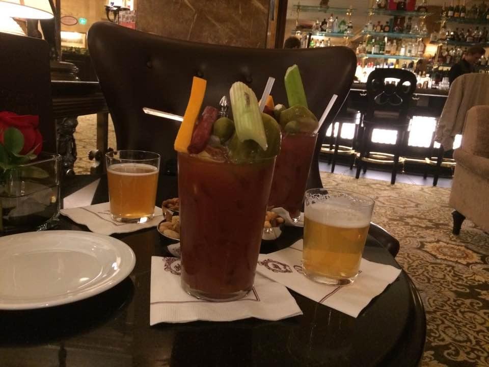 Happy Hour at the Phister Hotel lobby bar---for those of you unfamiliar, one of Milwaukee's oldest hotels. For those of you who ARE familiar, you should be envious! Salud!!