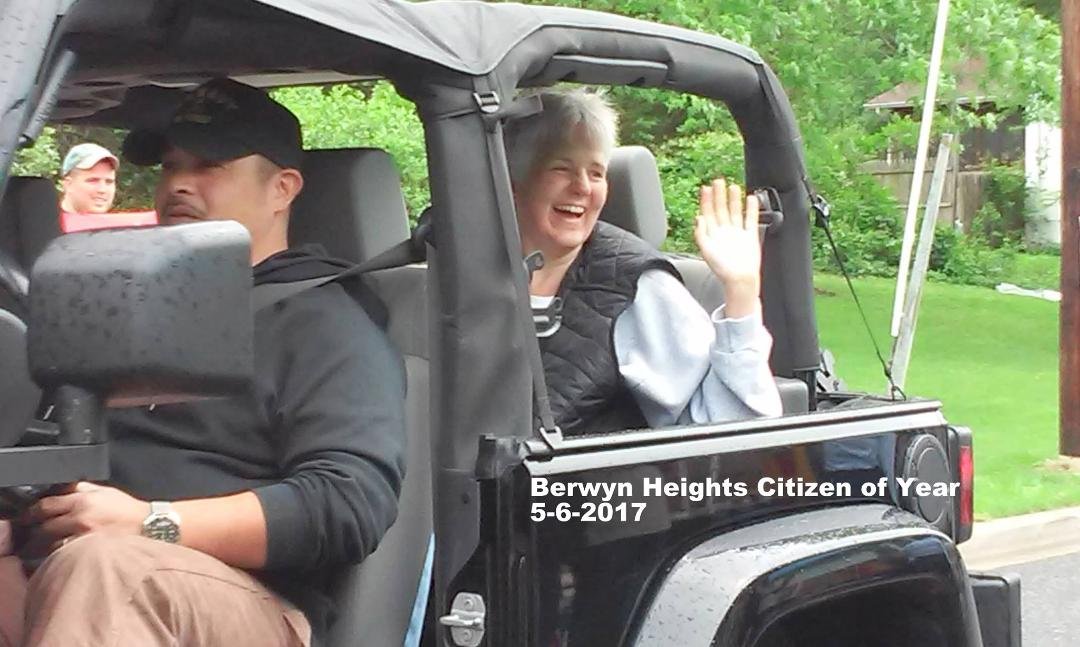 Our Daughter Theresa is Berwyn Heights Citizen of the Year. She was the Grand Marshall for the Berwyn Heights Day parade!