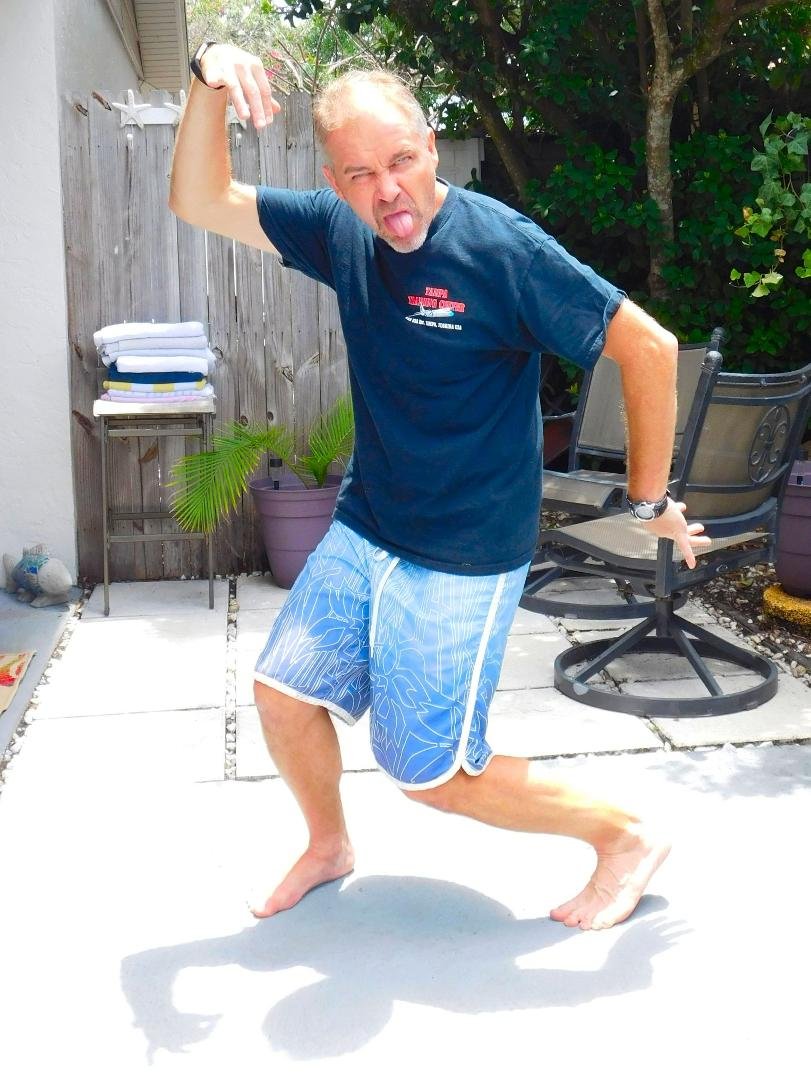 Just being a goofball