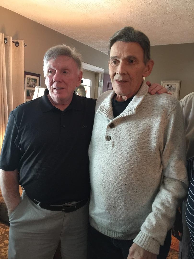 My twin brother, David, and me.