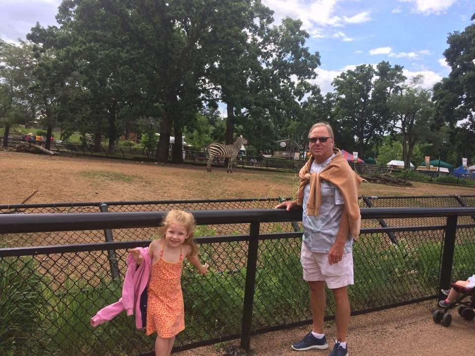Me and Ellie the granddaughter at the zoo