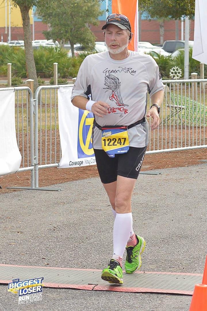 Even 8th Panama City I have Geaux Run on my mind (hat) and heart (shirt). Got to keep training.