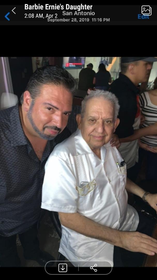 Missing my stepdad Ernie Sanchez on this father's day. Gone but not forgotten. Thank you for always being there for me. Love you miss you.