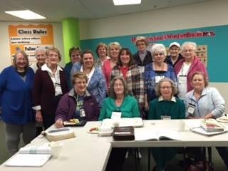 Some of the women at the recent Tuesday morning Bible Study.