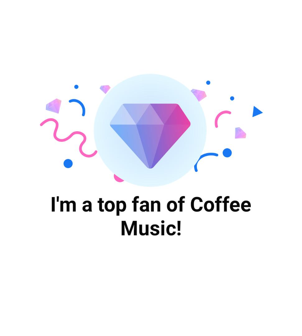 With Coffee Music – I just got recognized as one of their top fans! 🎉