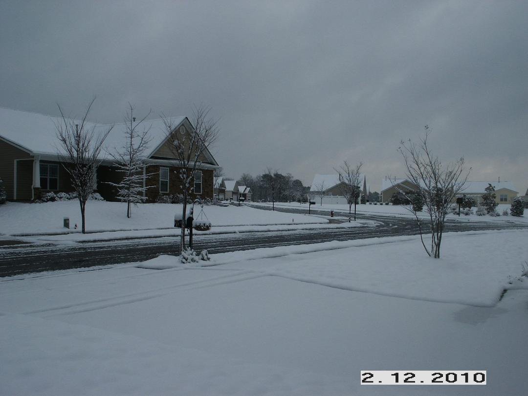 A big snow fall in North Carolina