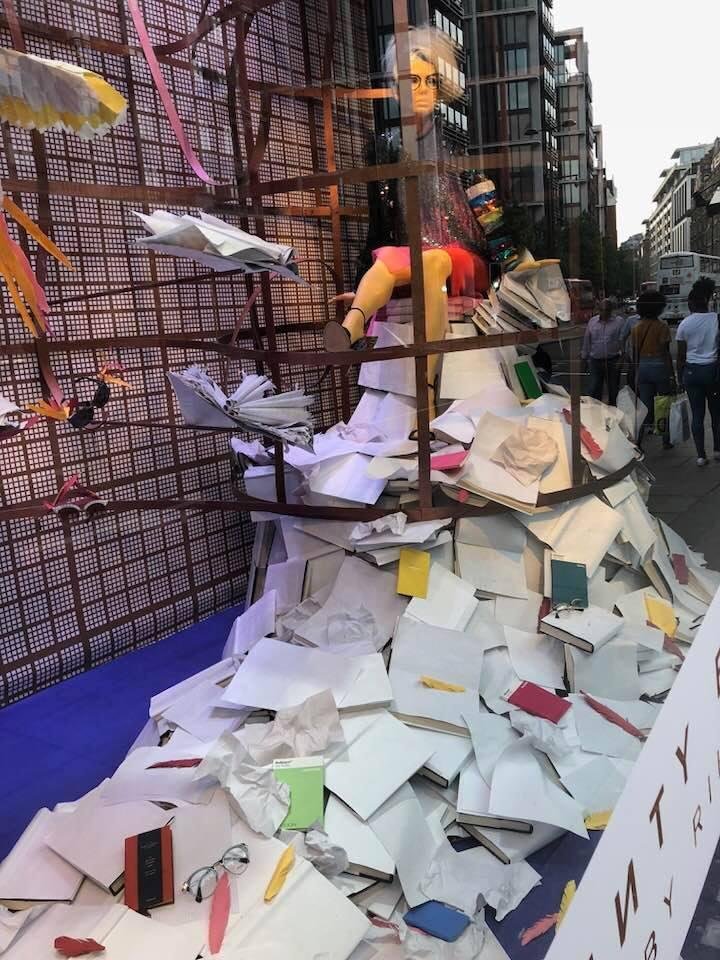 For all my teacher friends: I saw this in a department store window in London.