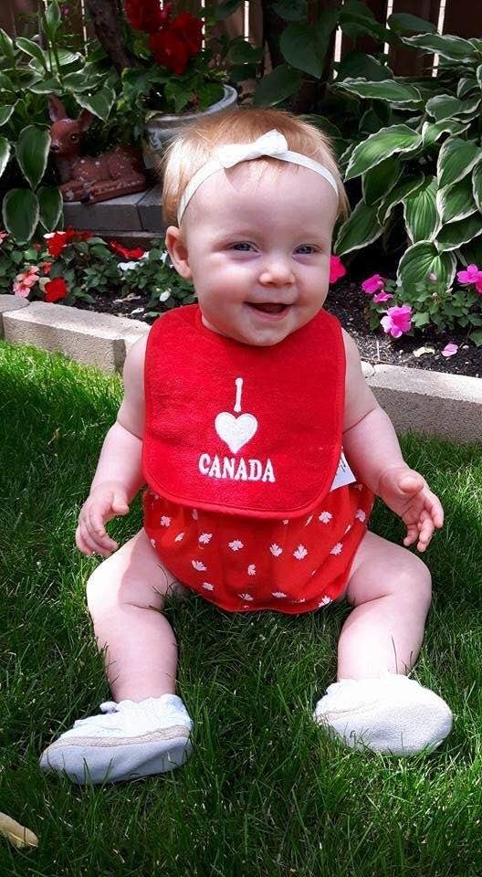 Emily’s first Canada day in 2016 and she was in Winnipeg to celebrate!!!