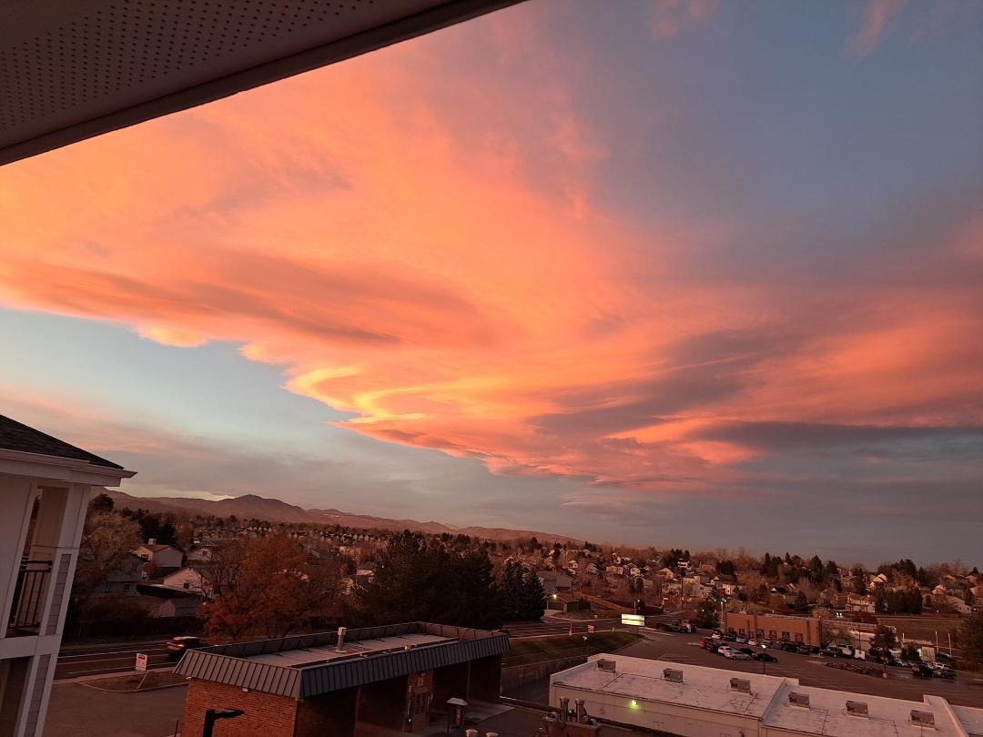 Sunset last night