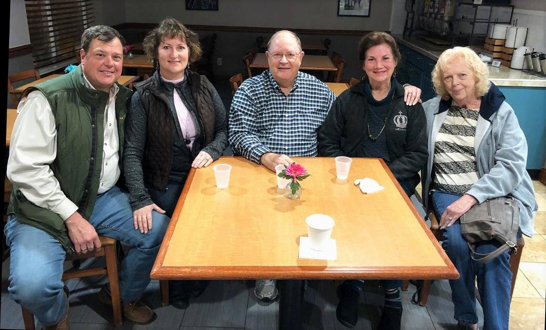 We got to spend some time visiting with my first Cousin Maxine Franklin Williams last evening. She was in Jacksonville, but lives in Lithia, FL. It was so good seeing her! Pictured are Terry Sopher, Cathy Sopher, Howard