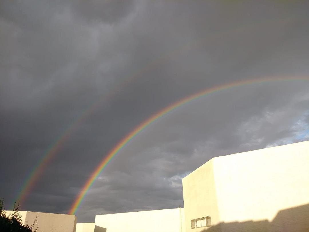 Beautiful double rainbow!