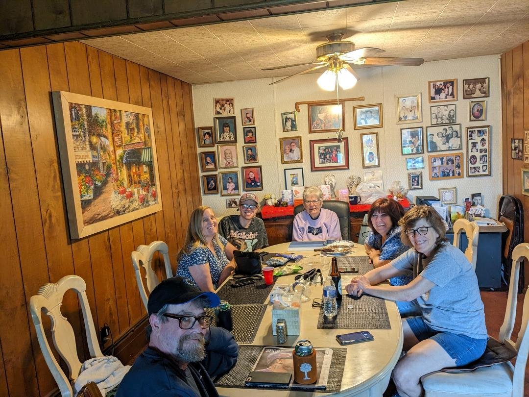 Celebrating my mom's 67 Mother's day with my two sisters and brother -in- law and my kids.