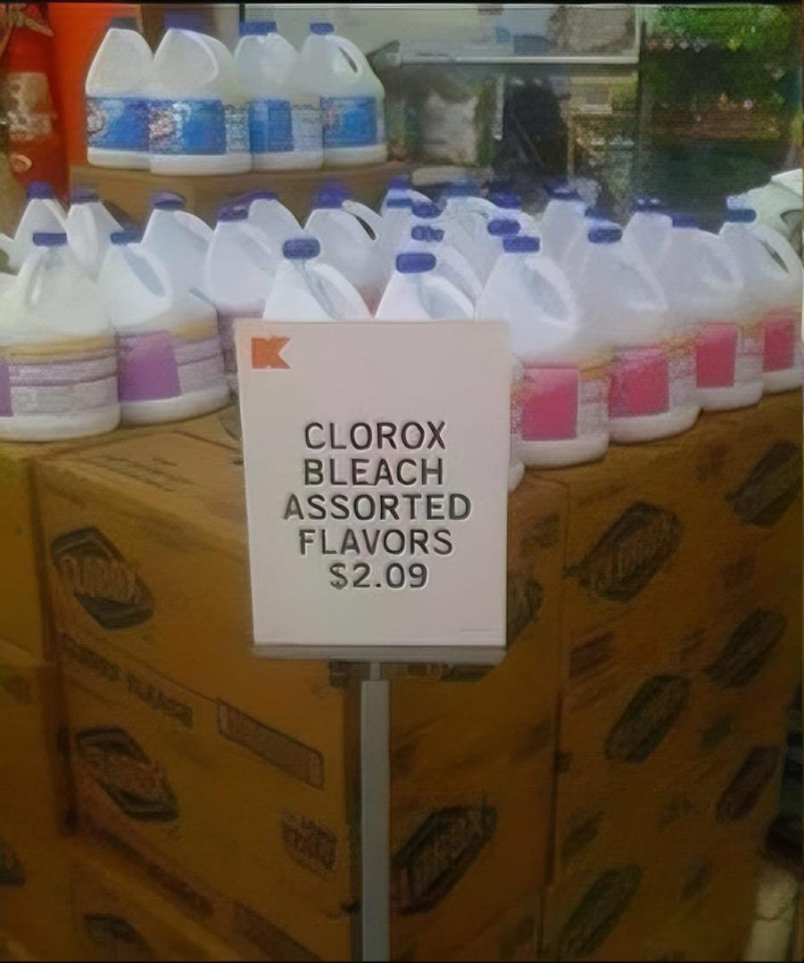 Personally, I like my bleach without artificial flavoring. Too many calories otherwise...