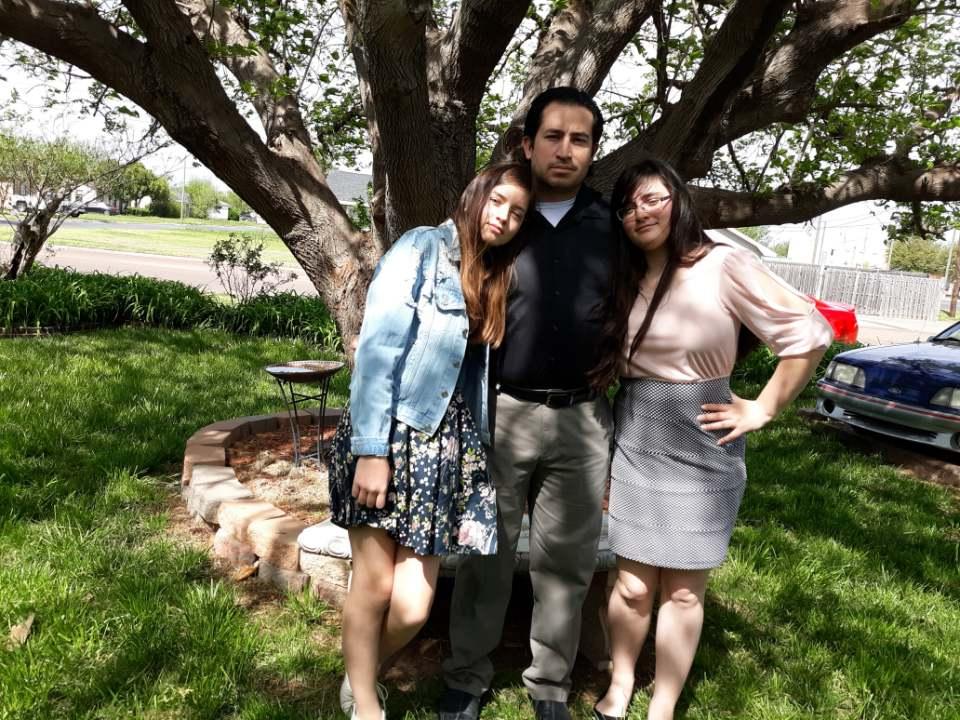Not only is it a beautiful Easter day, but it is my oldest sons' Birthday. Here he is with his two daughters.