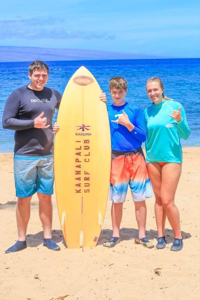 Three of my grandkids spent the day surfing in Hawaii.