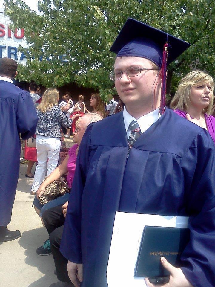 My grandson, Matthew on his graduation day @ Fitch High 5/26/2012