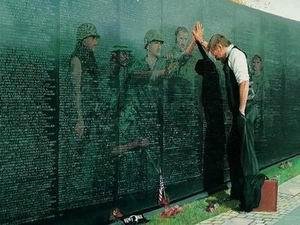 This is the most touching, and meaningful picture of the wall and its effect on Vets.