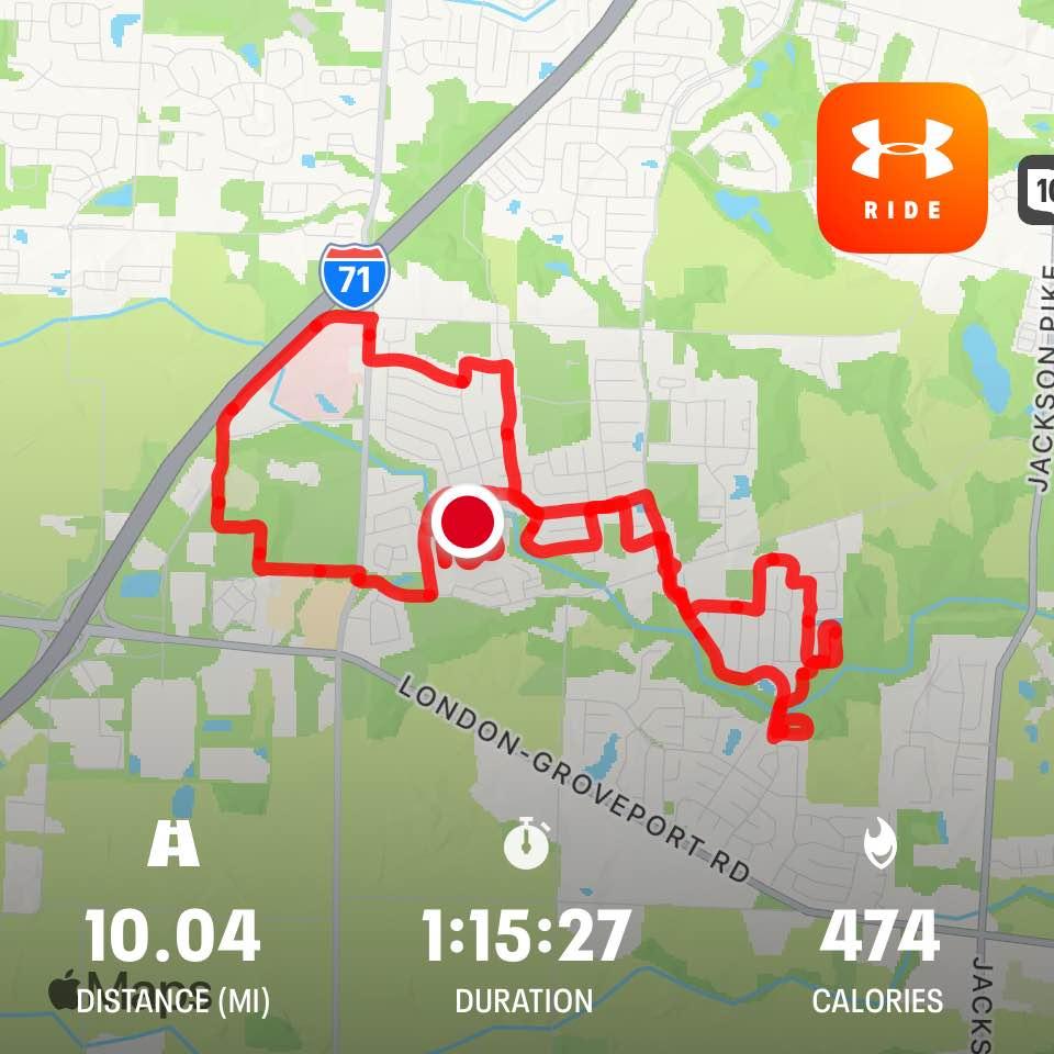 My accountability check. Stayed upright for most of the ride. Always wear your helmet!