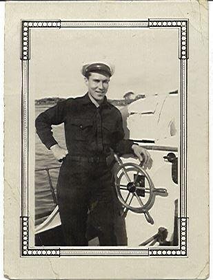 (Step) Dad Jerry Grafton in the Coast Guard in the 40s.