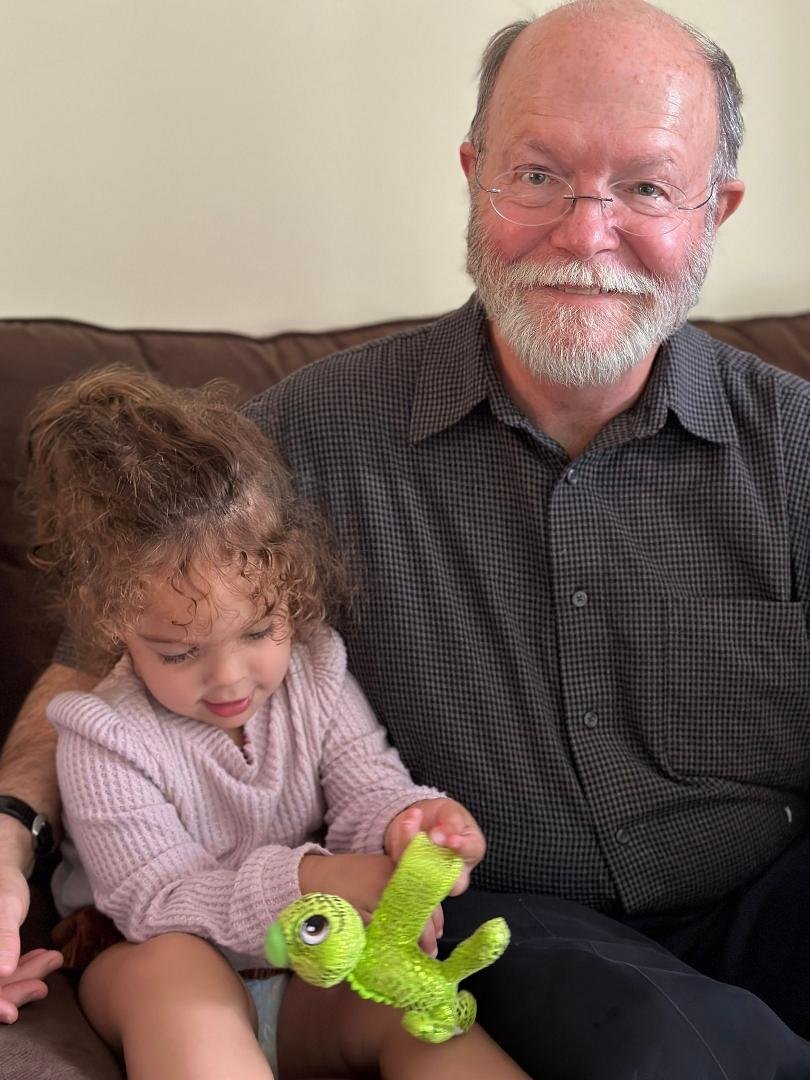 Michael with Great-Granddaughter Avina
