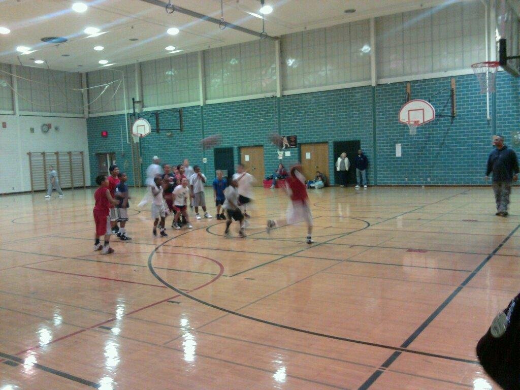 Aj 1st bball pratice @ creekview....tonite