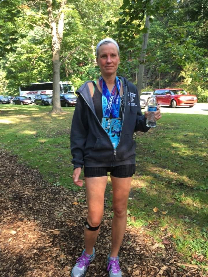 Betty completed the trilogy. This run through the Metroparks. Beautiful morning.