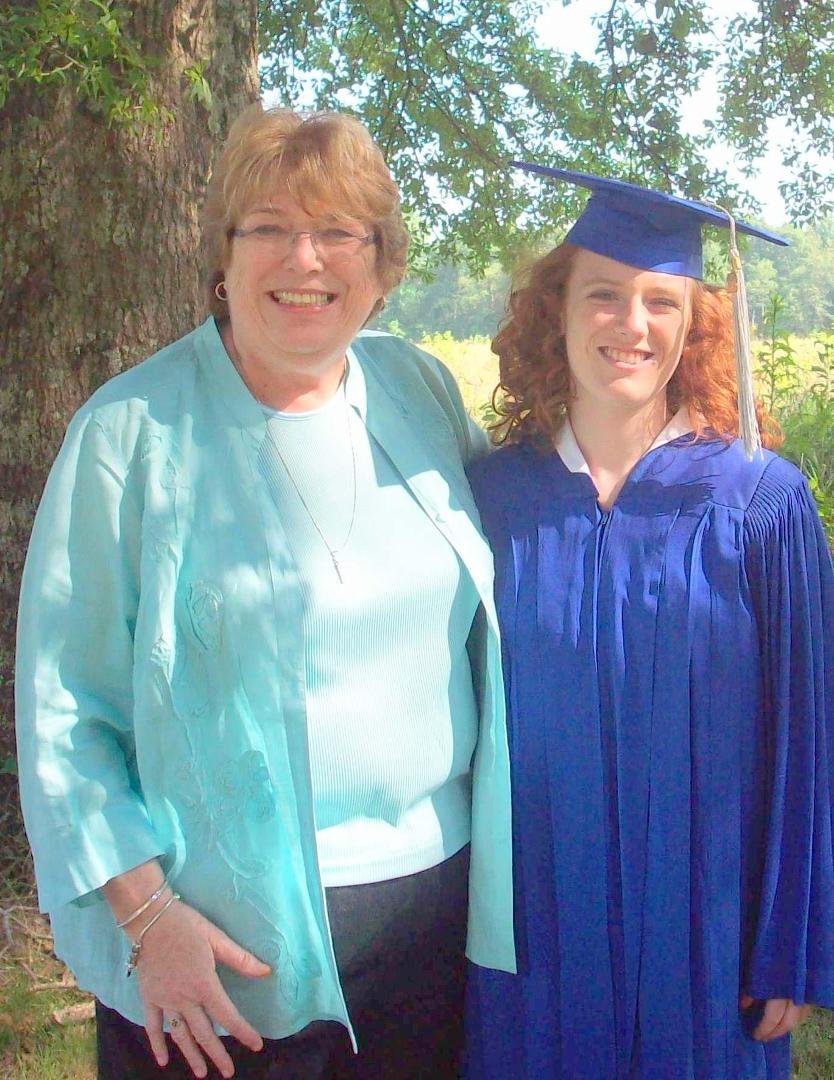 Nana and Hannah on her Graduation Day.  Nana is so proud!