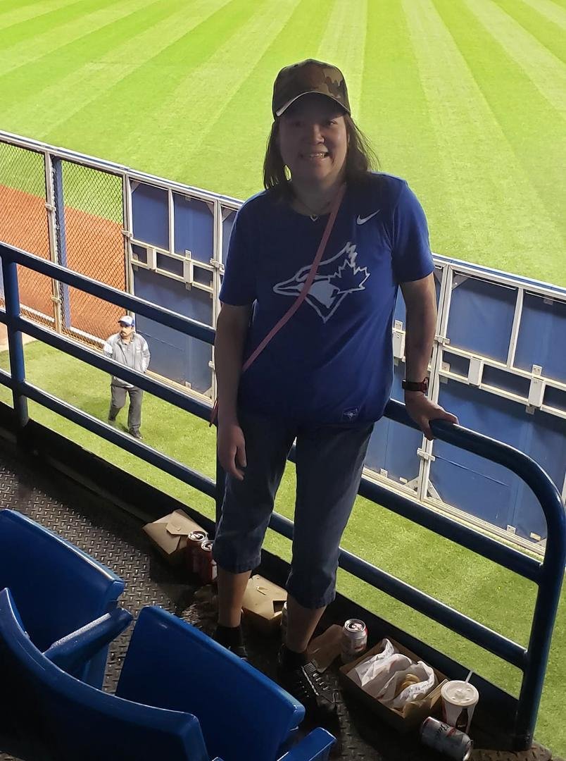 This was me at the baseball game on Friday night and the free country camo baseball cap.