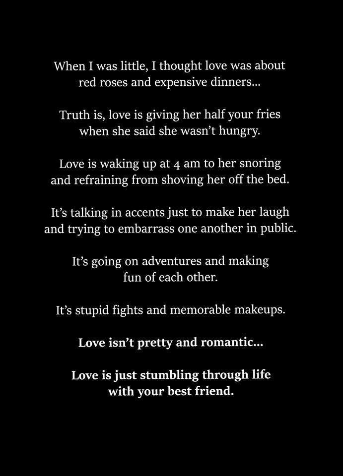 Awe! This is so sweet. I wish you all this person in your life