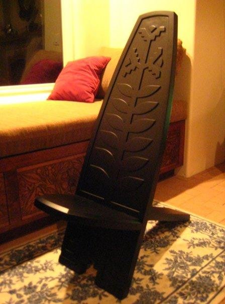 Contemporary Southwest style chair that I designed and built.