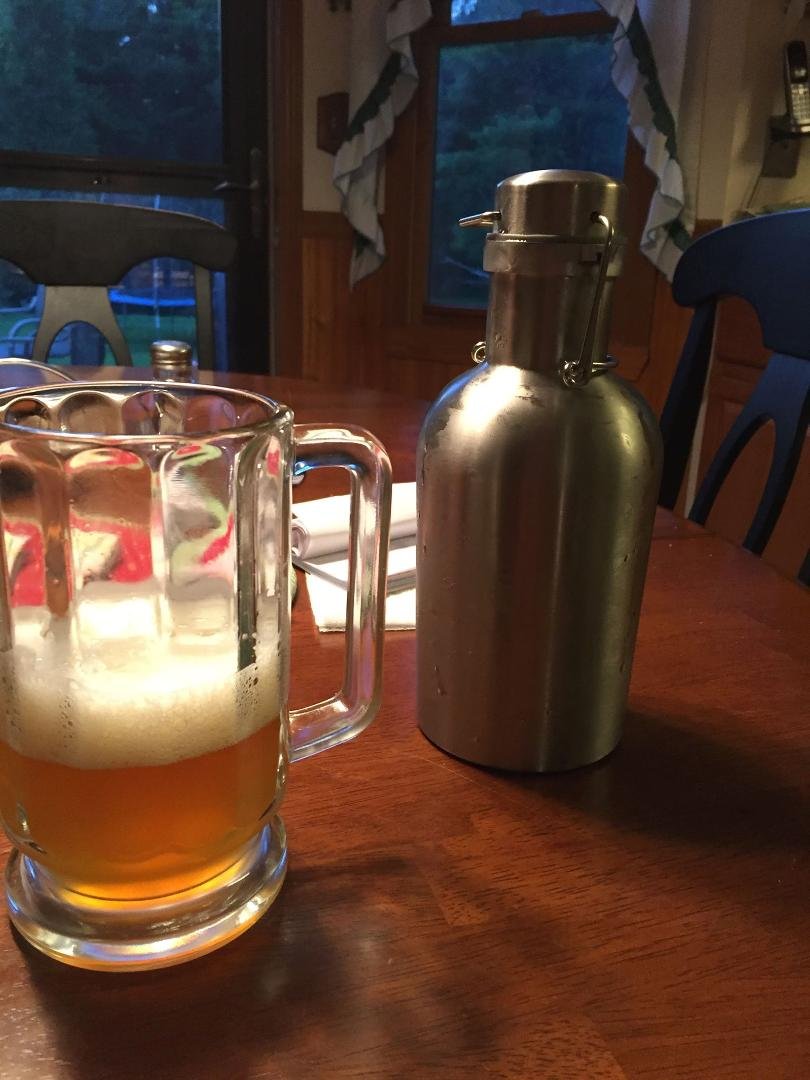 Early father's day present...32 ounce growler. Had it filled at 42 north after mowing lawn.