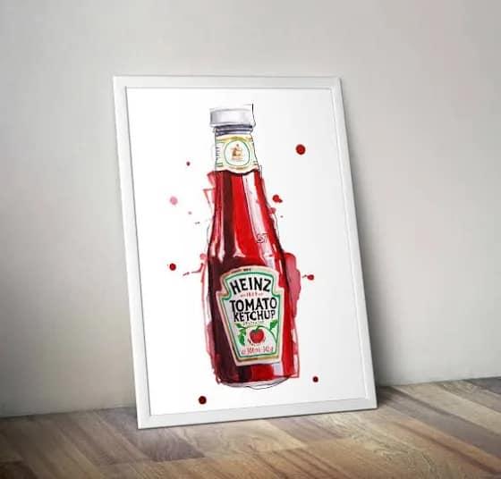 I told my sister Vicki Holmes Pawlitschek that she needed this work of art for her wall.
She replied “Trump needs that for his Mar A Lago living room. Or he can use it as his campaign slogan ad:
‘No one can ketchup to
