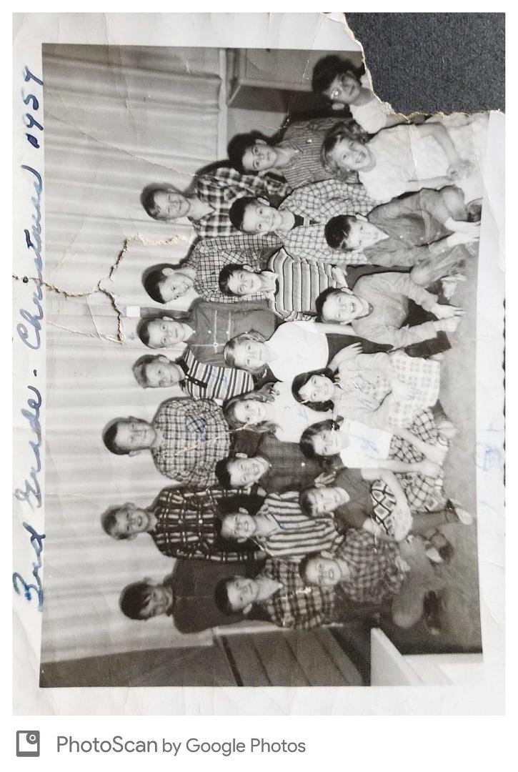 Morrice Elementary School. Christmas 1959 the 3rd grade. I am in the middle on the left side.