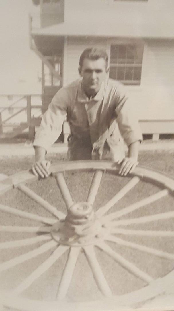 My Dad, Fort Leonard Wood, Missouri, summer 1941. Michigan National Guardsman, activated into regular Army prior to Pearl Harbor. Two years overseas in the Pacific Theater, not discharged until the spring of 1945.
