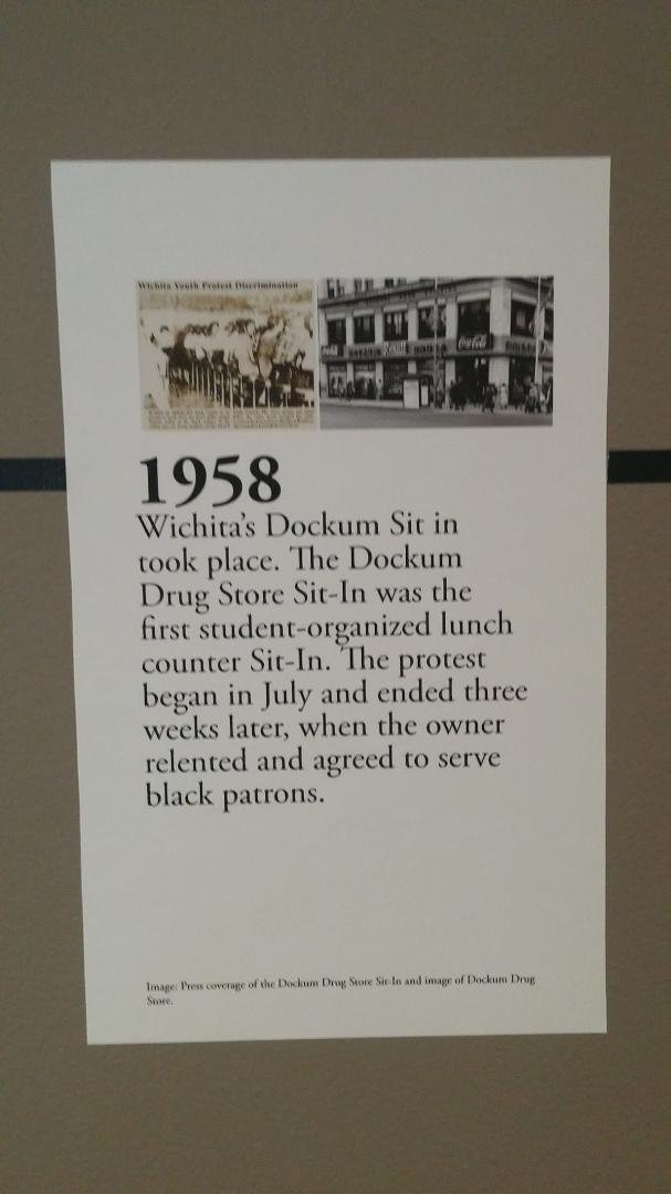 The kids at the lunch counter in '58 were East High Blue Aces .........
http://ksn.com/2016/02/06/remembering-wichitas-dockum-drugs-lunch-counter-sit-in/