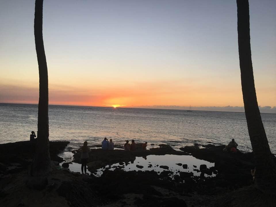 Our view from the dinner table