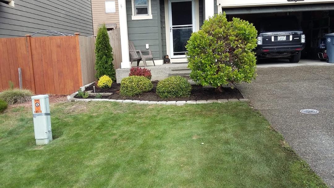 Landscaping is complete