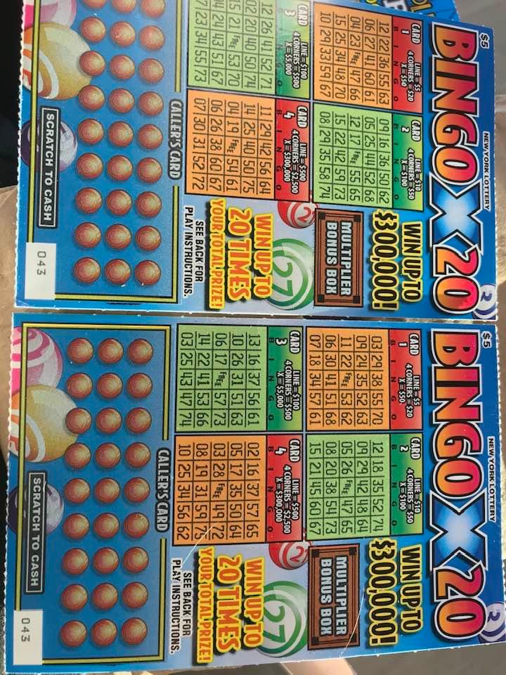 At the hospital with my mom and she wasn’t doing so great I had these 2 different BINGO’s from 2 different stores but both on the same exact #! 43…… 4+3=lucky#7!! Maybe it means something??? We shall see…. Soon. Mom hang th