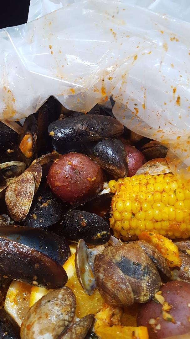 Serious clams and mussels at Carolina Crab House.  Yum!!!