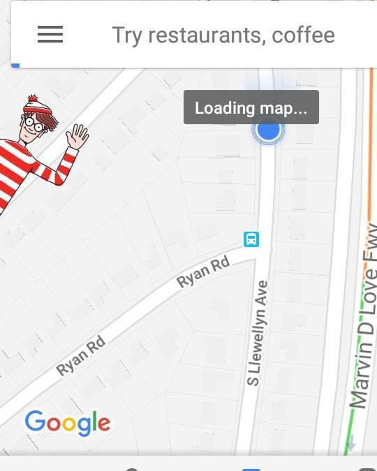 Anybody else see Waldo while using their map?