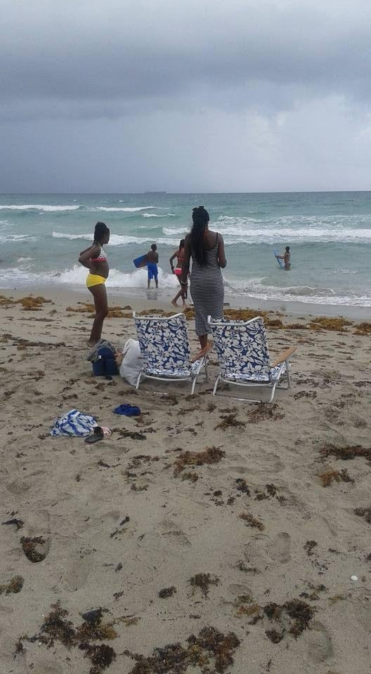 Boogie Boarding before the storm